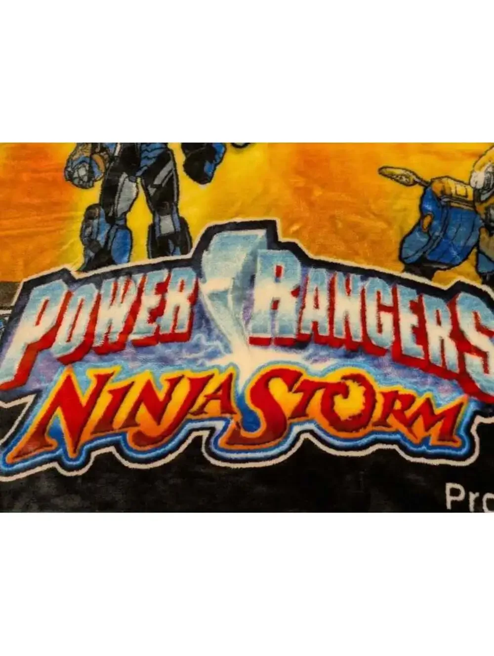 Power Rangers Ninja Storm Providencia Mink Plush Blanket 56x88 2004 Mexico